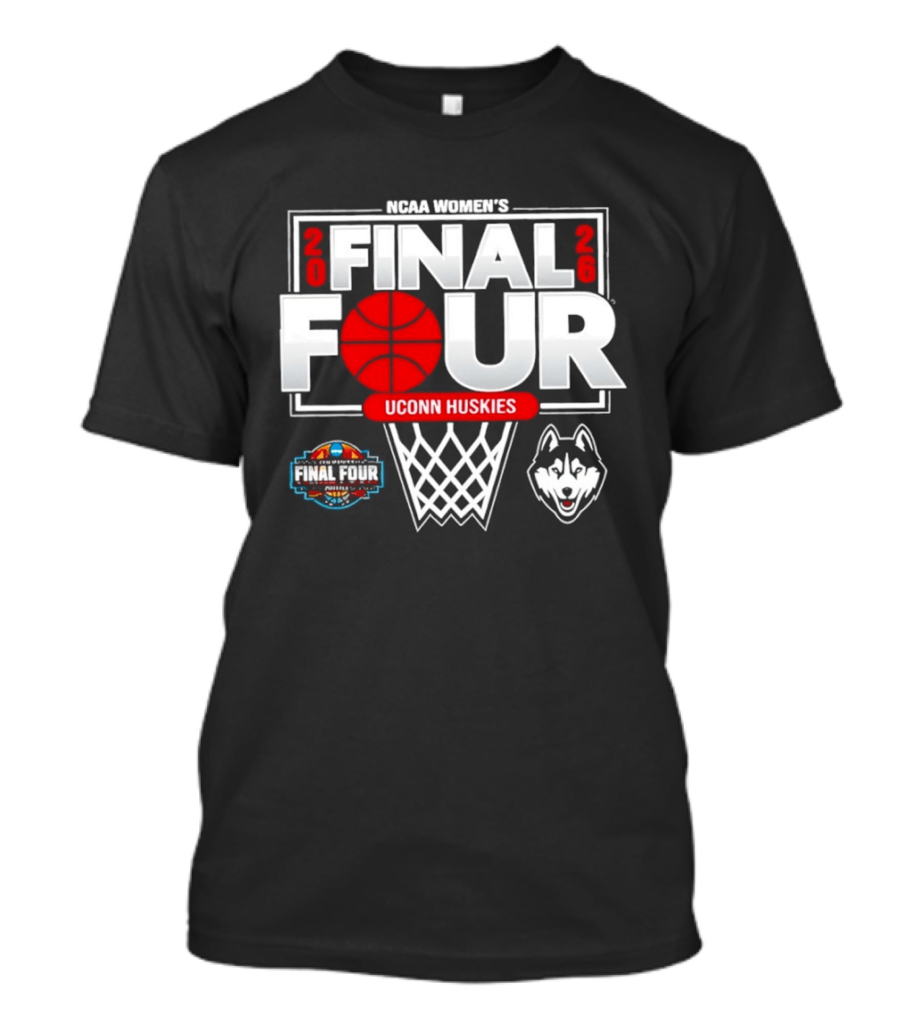 NCAA Men's Final Four 2026 UConn Huskies Basketball T-Shirt