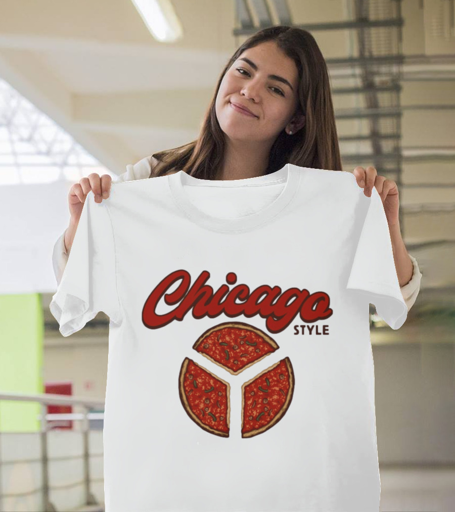 Chicago Style Deep Dish Pizza Slices T-Shirt