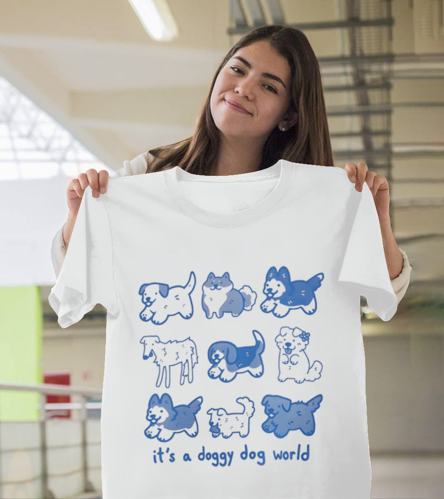 It's A Doggy Dog World Puppy T-Shirt