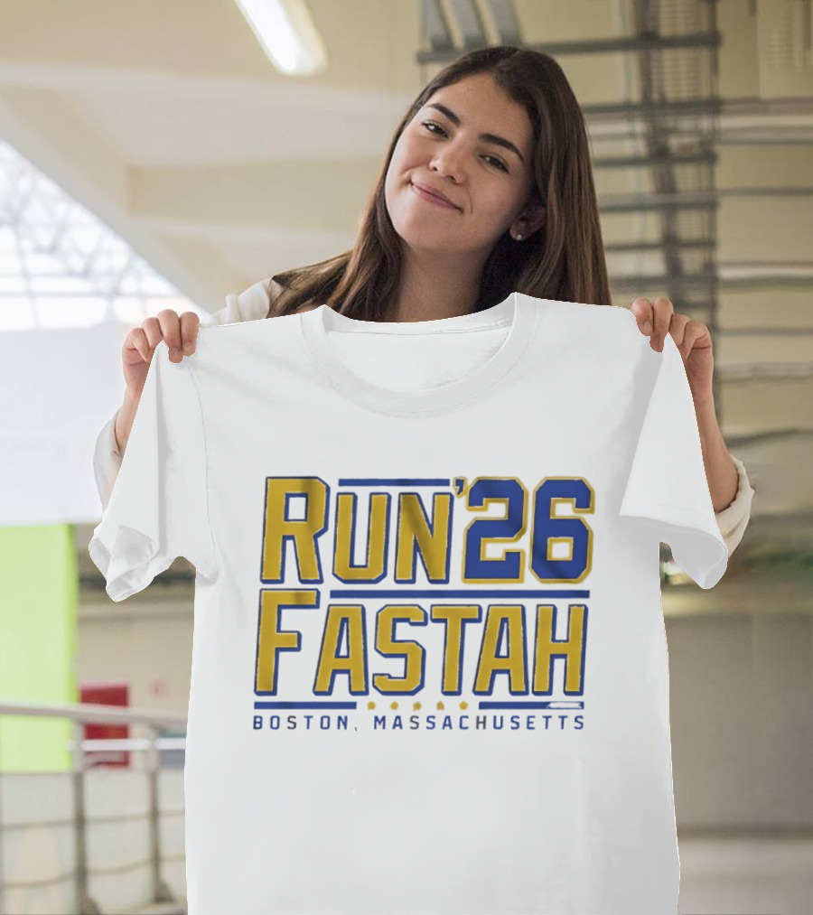 Run Fastah 26 Boston Massachusetts T-Shirt