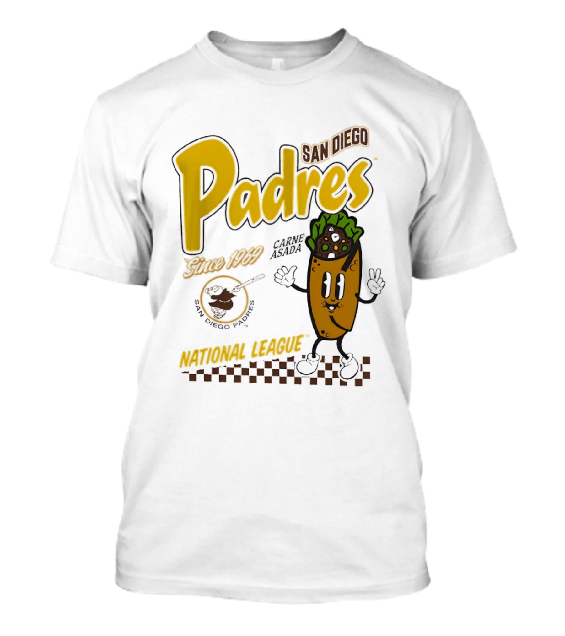 San Diego Padres Carne Asada National League Since 1969 Retro Baseball T-Shirt