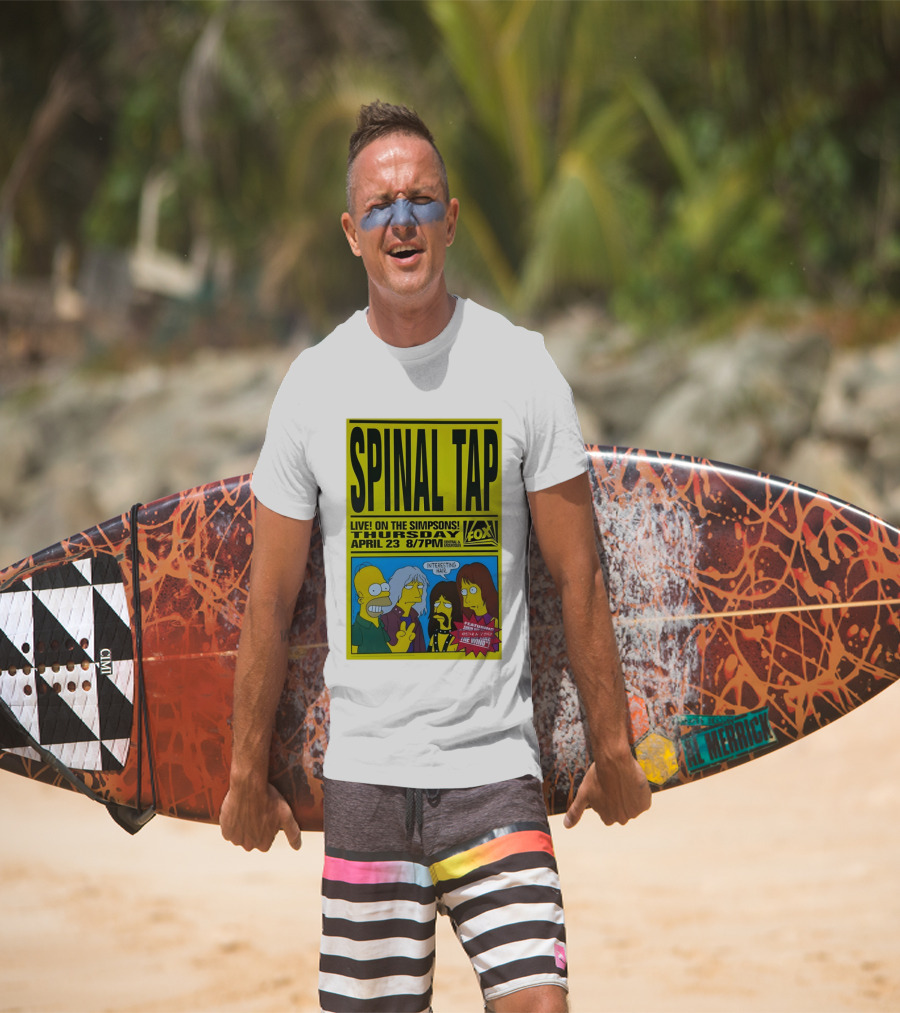 Spinal Tap Live On The Simpsons Thursday April 23 Fox 8 7pm With Interesting Hair T-Shirt