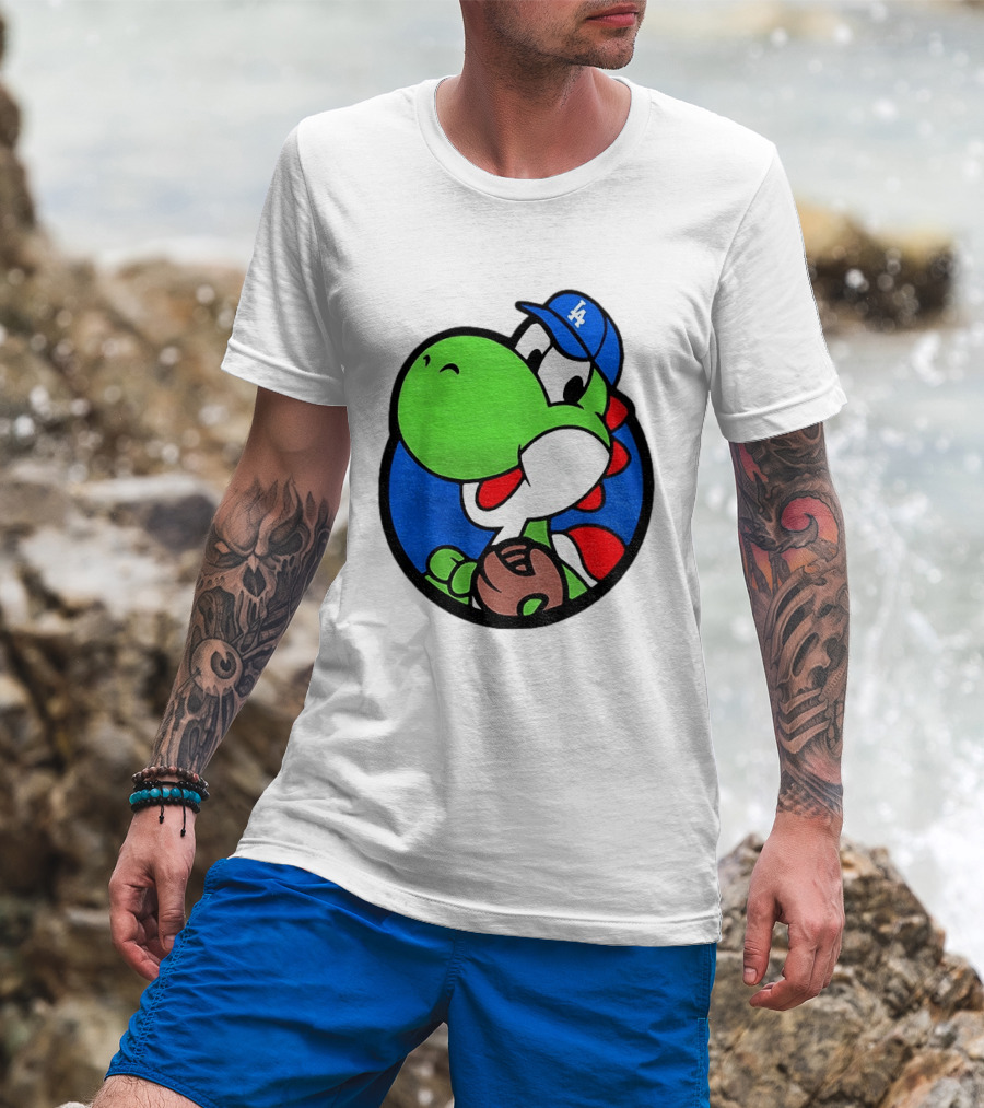 Super Mario Yoshi Los Angeles Dodgers Baseball MLB 2026 T-Shirt