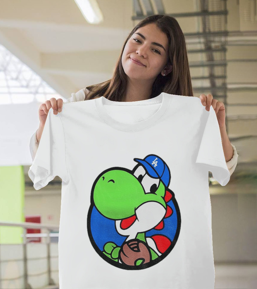 Super Mario Yoshi Los Angeles Dodgers Baseball MLB 2026 T-Shirt