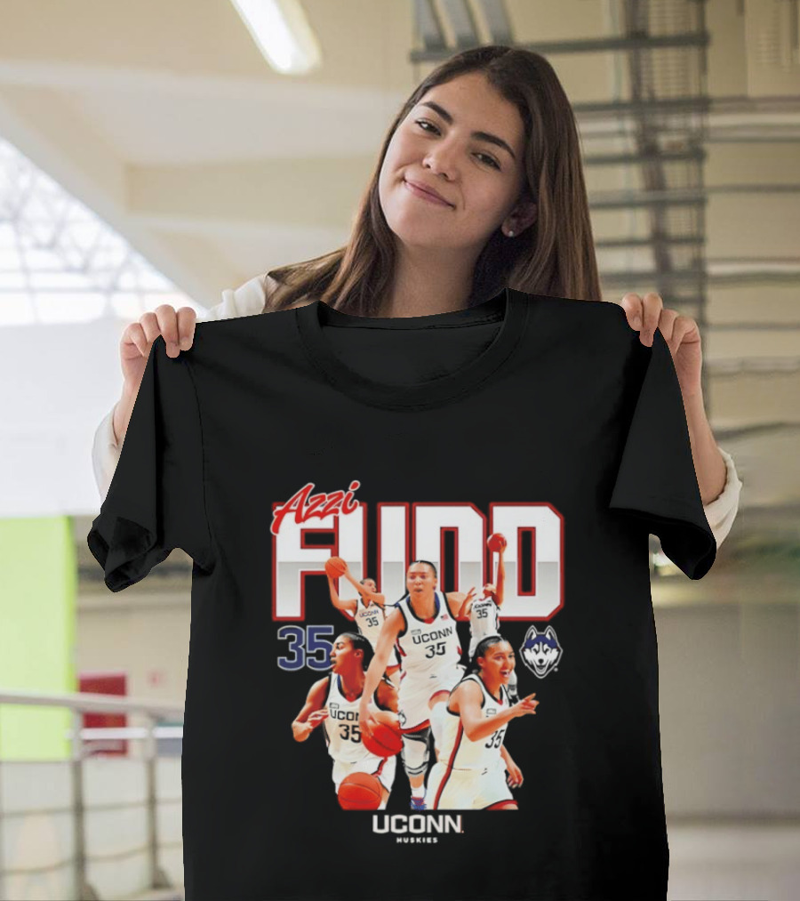Azzi Fudd UConn Number 35 Huskies Basketball UConn Huskies T-Shirt