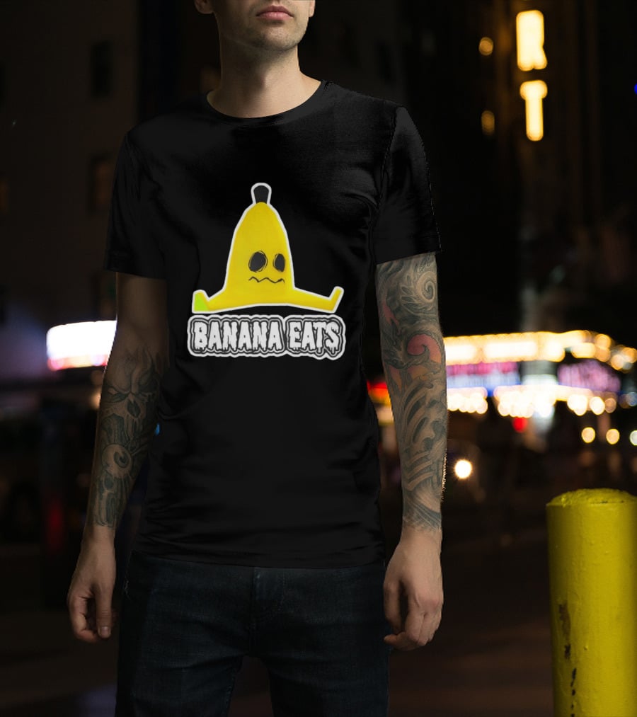 Banana Eats Game Inspired Funny Yellow T-Shirt