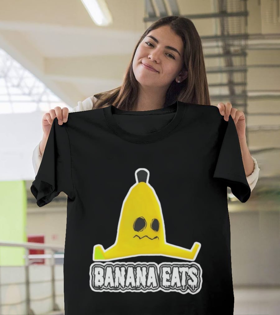 Banana Eats Game Inspired Funny Yellow T-Shirt