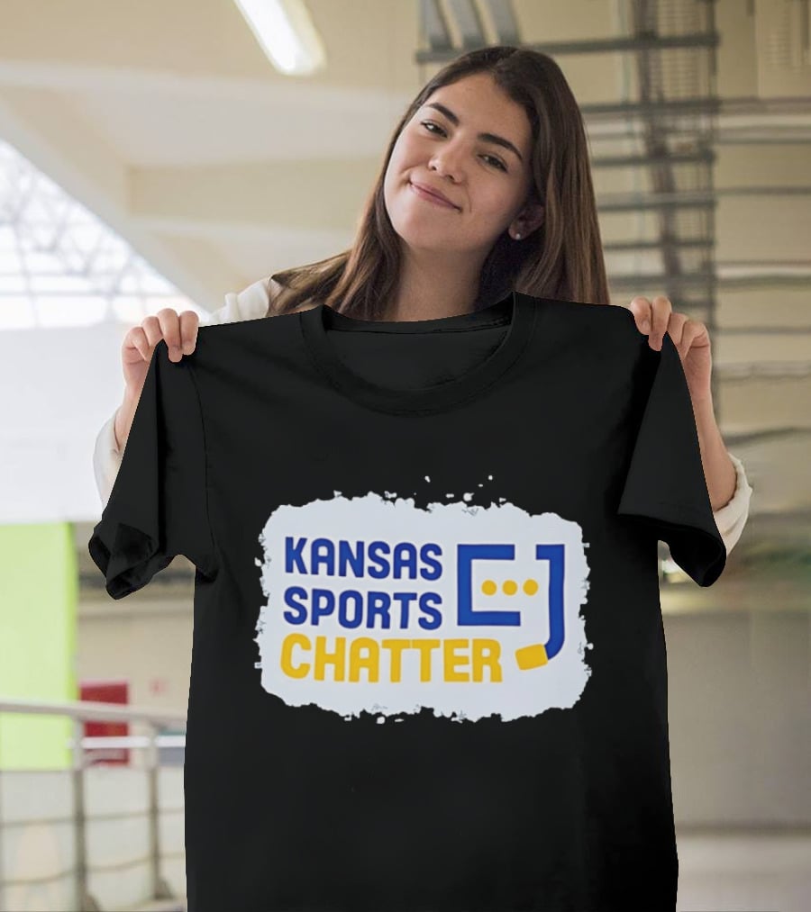 Kansas Sports Chatter Hockey Stick And Speech Bubbles T-Shirt