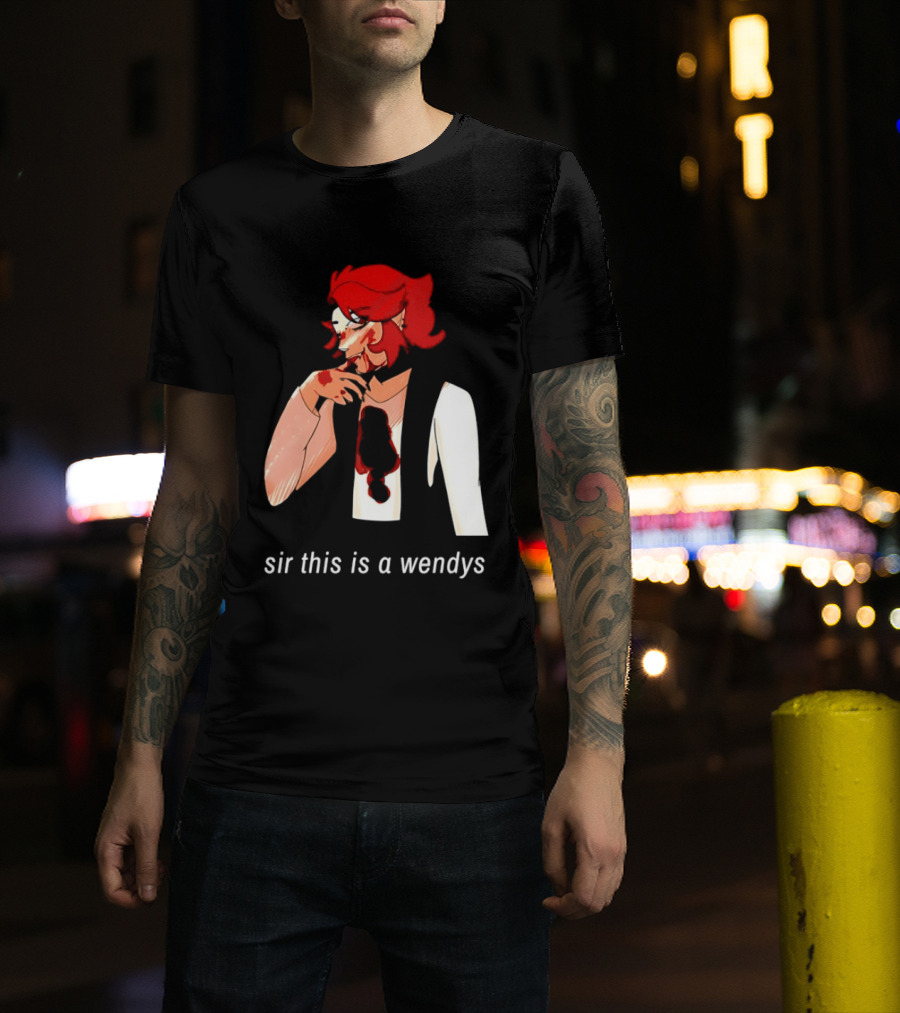 Sir This Is A Wendys Red Haired Character With White T-Shirt