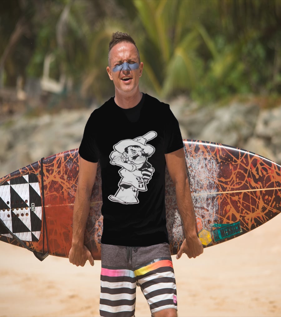 Pistol Pete Pitching OSU Cowboy Baseball T-Shirt