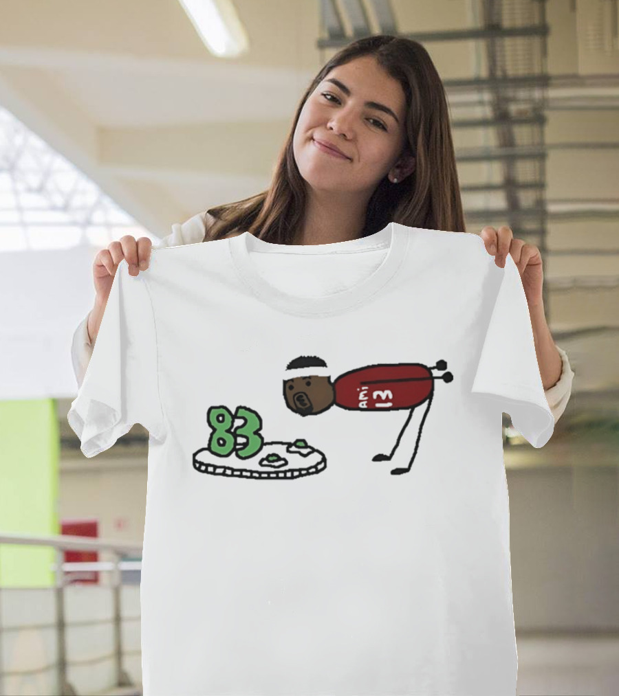 Bam Adebayo Miami Heat Player Art With Number 83 T-Shirt