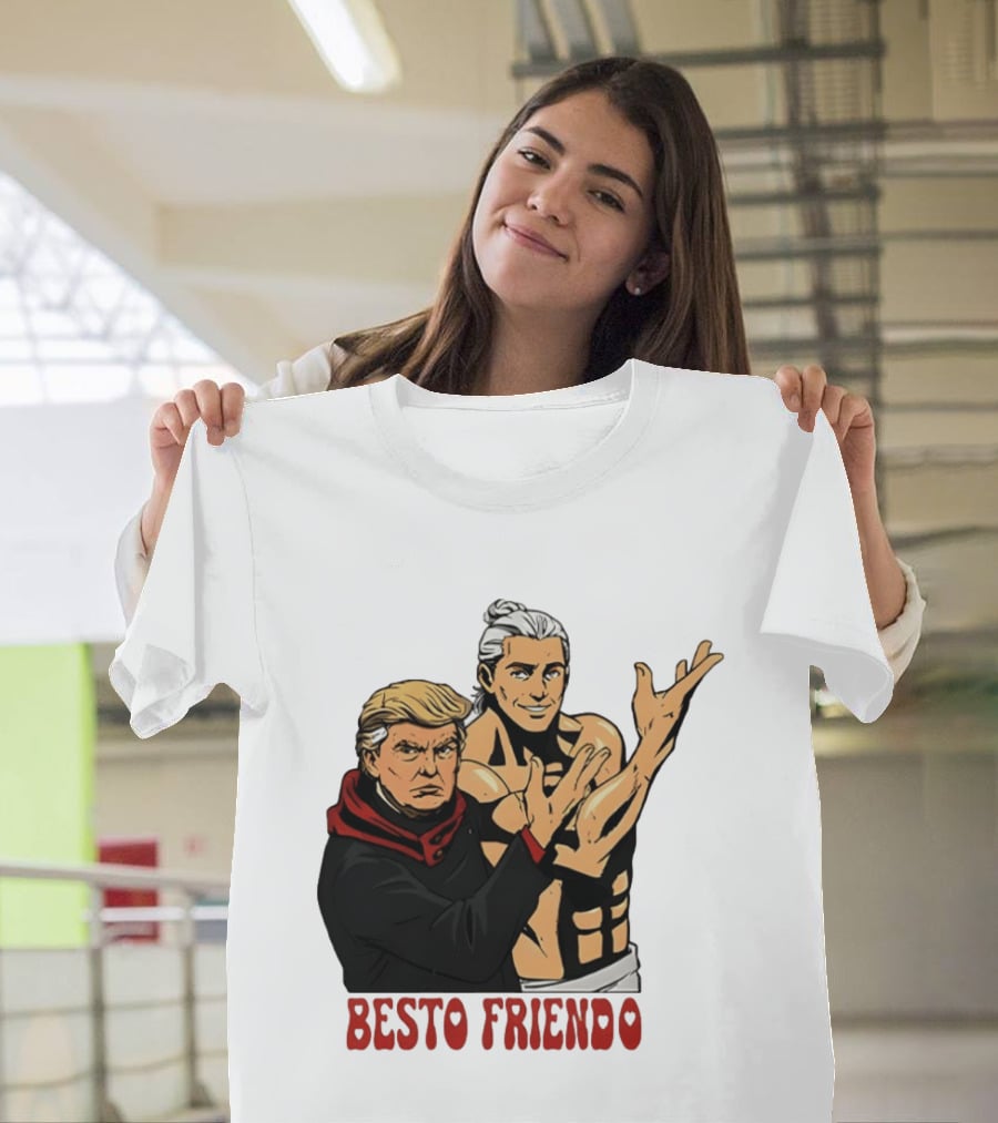 Besto Friendo Trump Anime Crossover Meme T-Shirt
