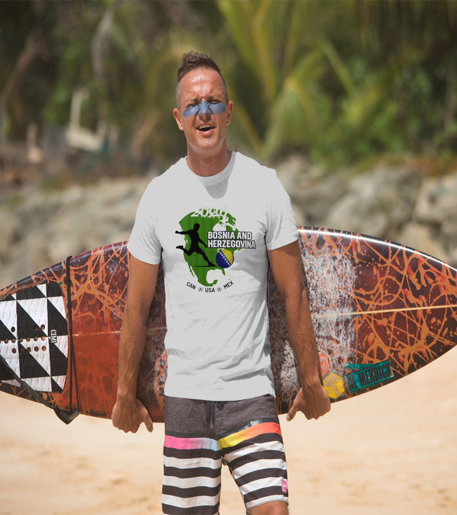 Bosnia And Herzegovina World Cup 2026 CAN USA MEX Soccer T-Shirt