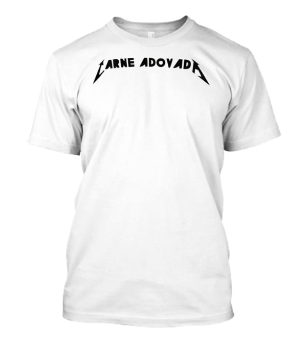 Carne Adovada Metallica Style Font T-Shirt