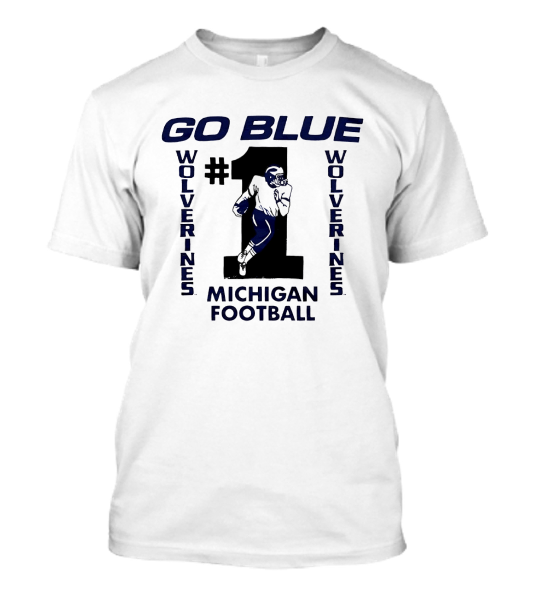 Michigan Wolverines #1 Football Go Blue T-Shirt