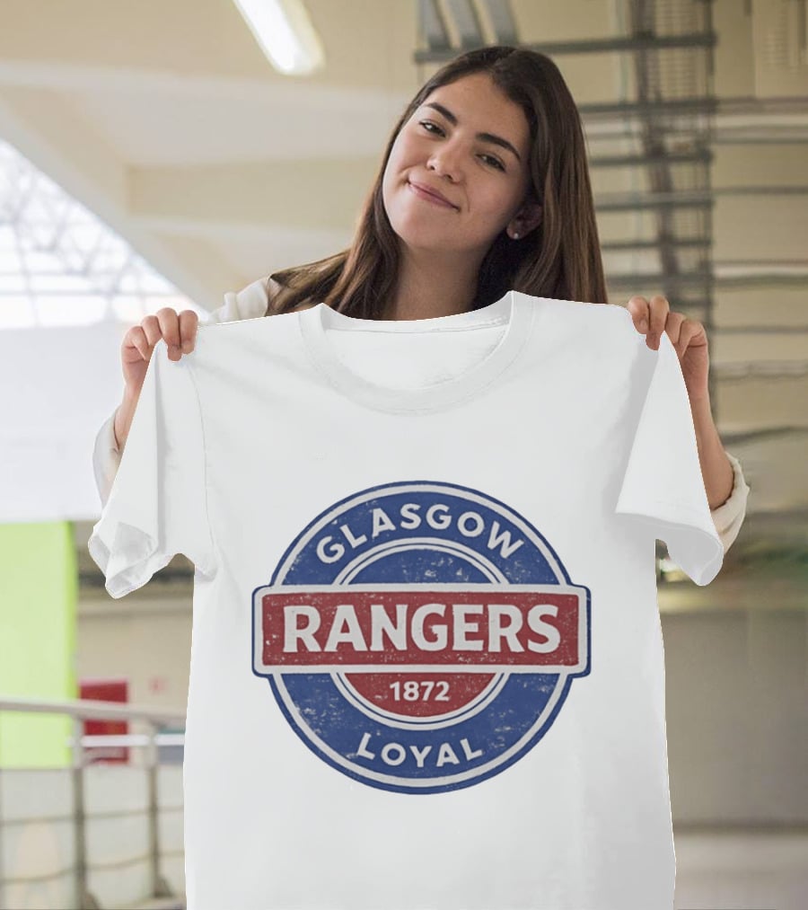 Glasgow Rangers Loyal 1872 Rangers FC Vintage Logo Football Club T-Shirt