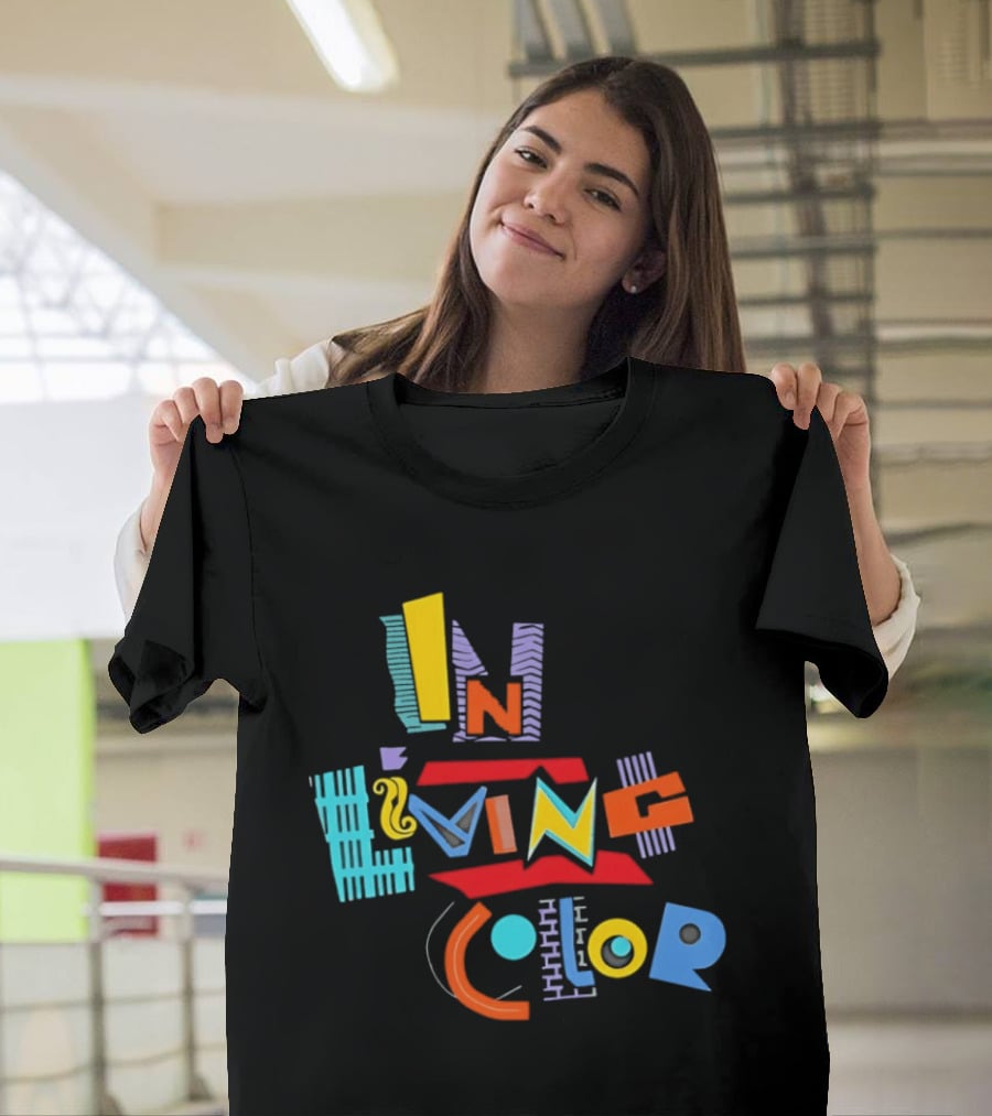 In Living Color 90s Retro Style Vivid T-Shirt
