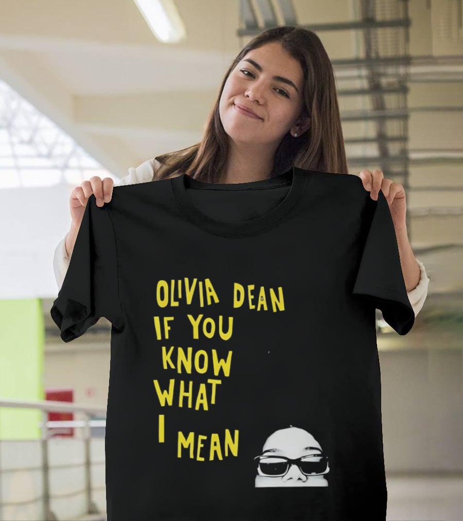 Olivia Dean If You Know What I Mean Glasses Sketch T-Shirt