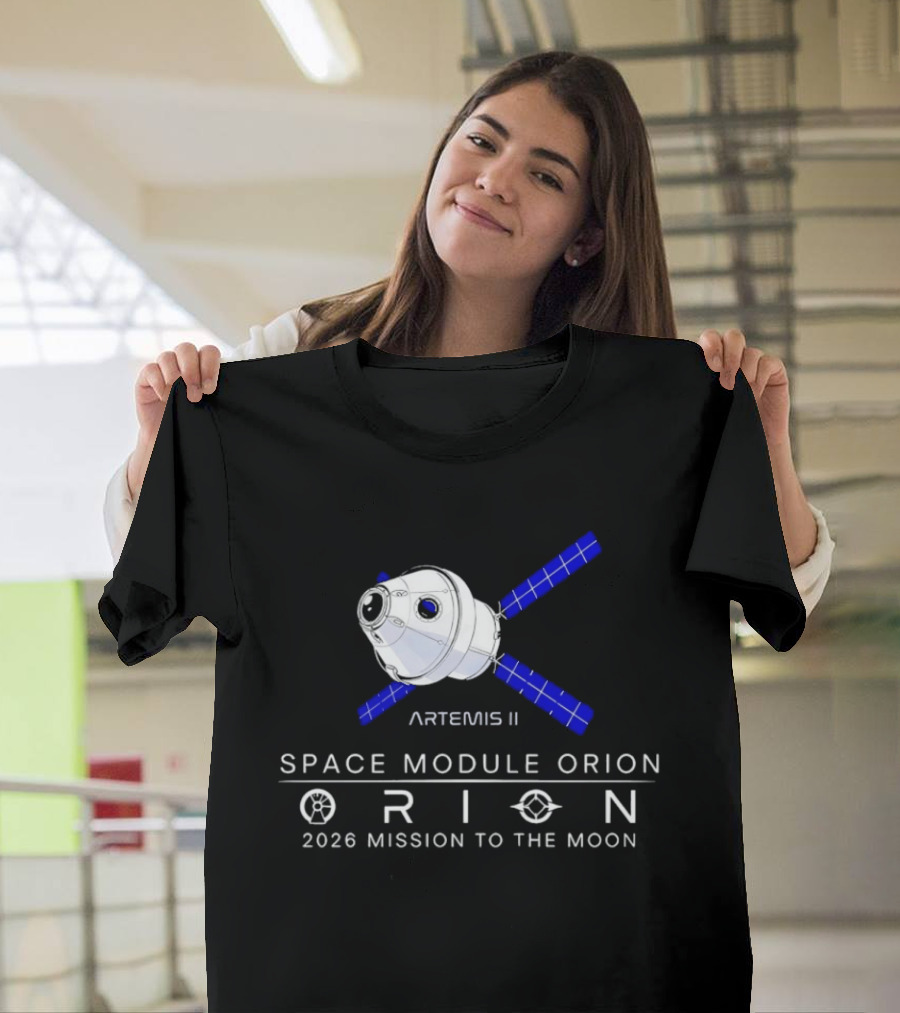 Artemis II Space Module Orion 2026 Mission To The Moon T-Shirt