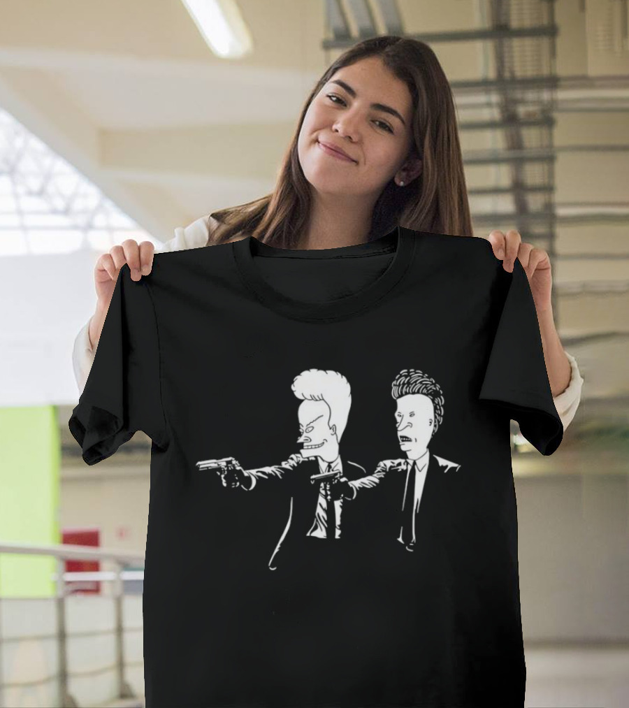 Pulp Fiction Slackers Suit Up Iconic Duo Pose T-Shirt