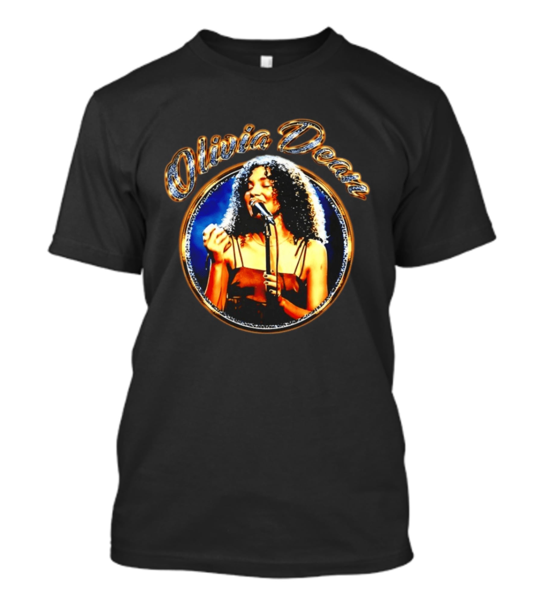 Olivia Dean Elegance Framed Singer Performance T-Shirt