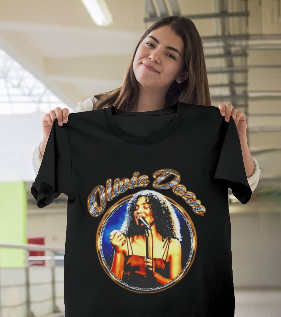 Olivia Dean Elegance Framed Singer Performance T-Shirt