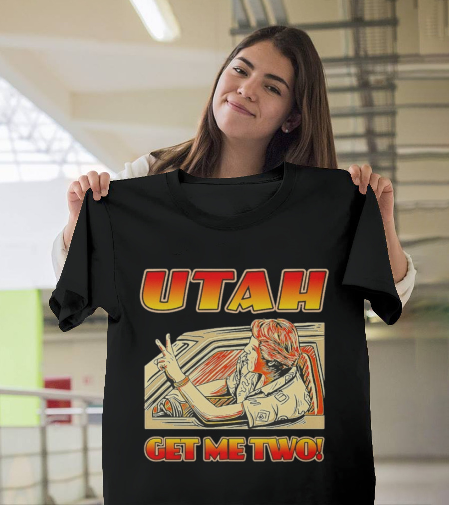 Utah Get Me Two Vintage Movie Car Scene T-Shirt