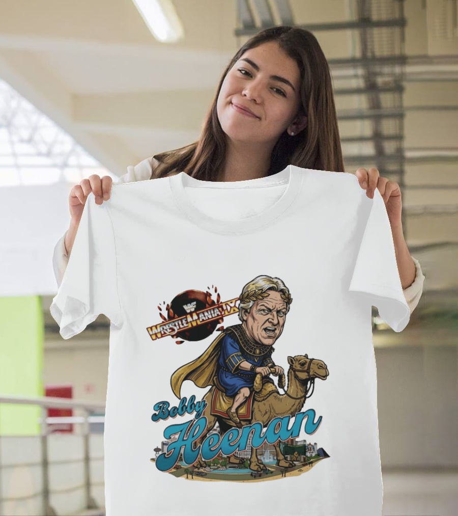 Bobby Heenan WrestleMania IX WWE Cartoon Character On Camel T-Shirt