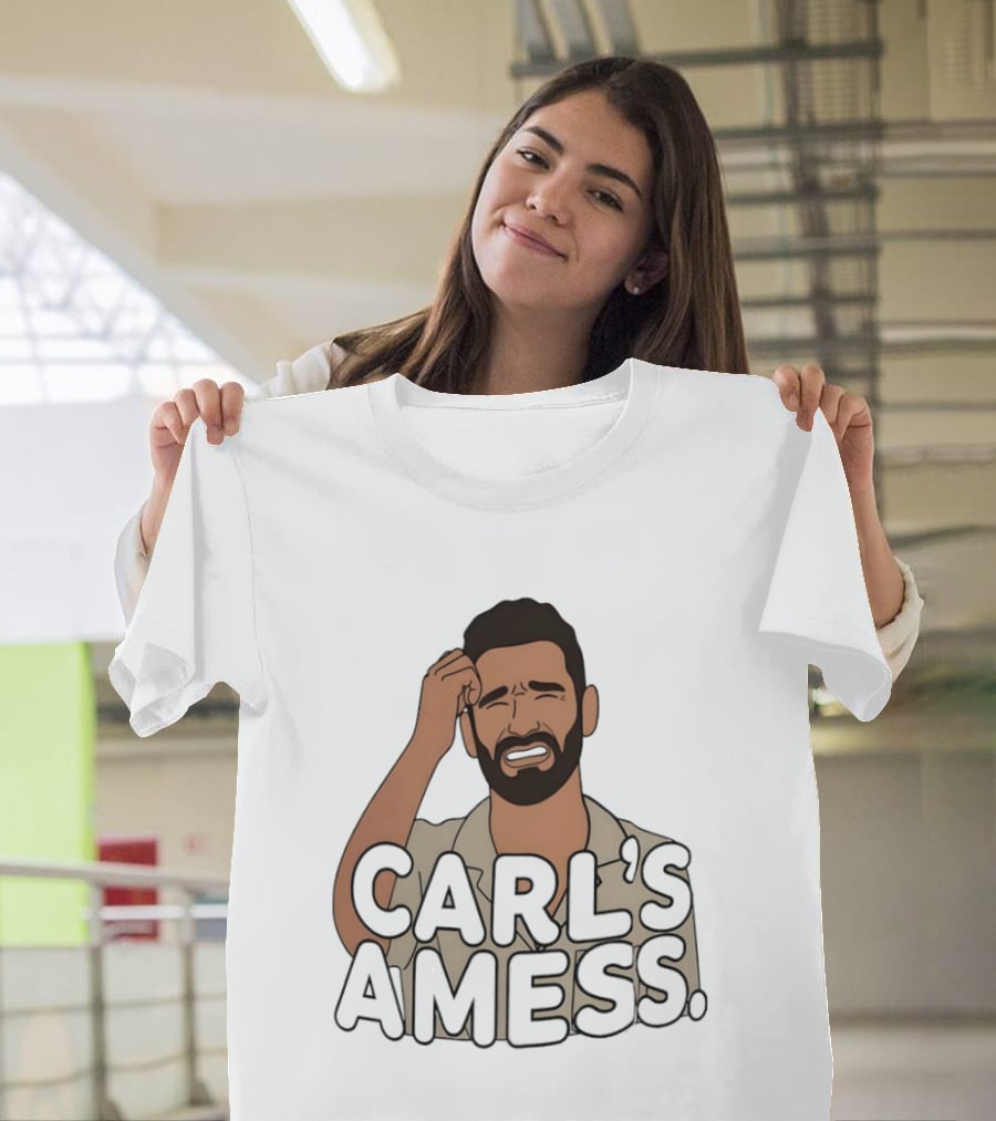 Carl's A Mess Carl Radke Summer House Humor Face T-Shirt