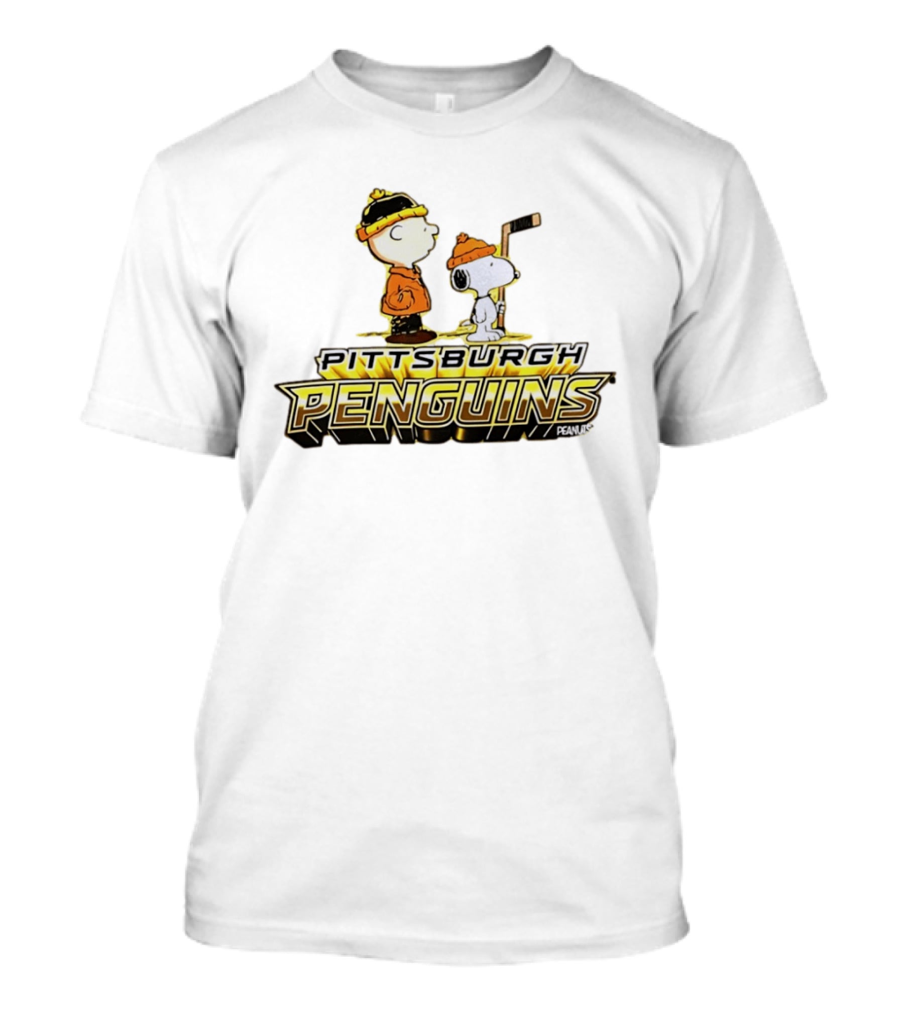 Charlie Brown Snoopy Pittsburgh Penguins Hockey Peanuts T-Shirt