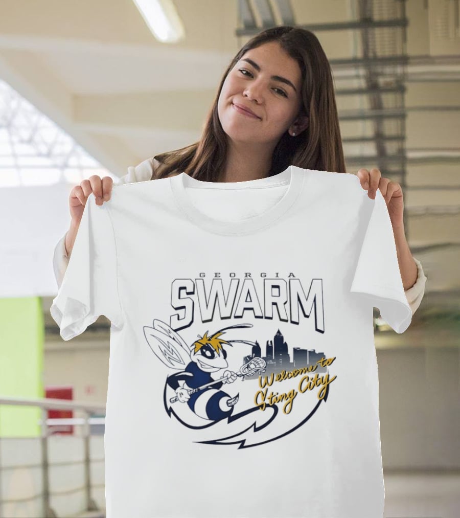 Georgia Swarm Welcome To Sting City Skyline T-Shirt