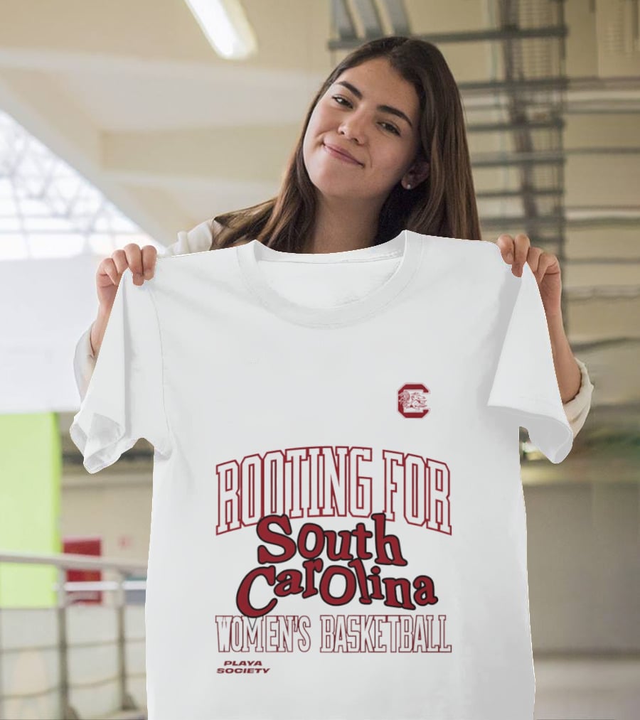 Rooting For South Carolina Women's Basketball Playa Society T-Shirt