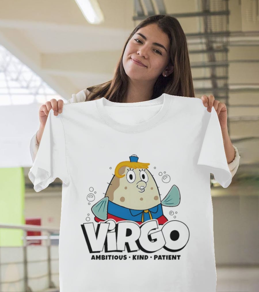 SpongeBob SquarePants Virgo Ambitious Kind Patient Mrs. Puff T-Shirt