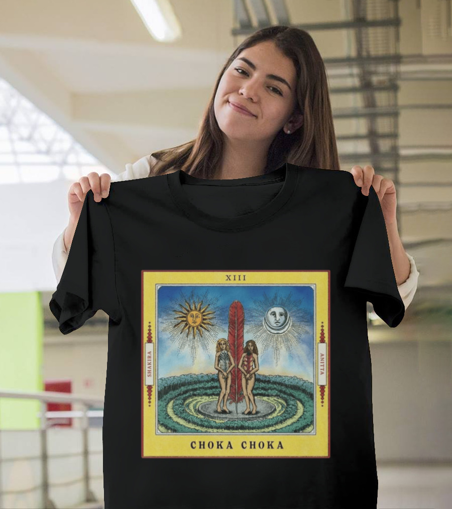 Shakira Anitta Choka Choka Tarot Card XIII Sun Moon Collaboration T-Shirt