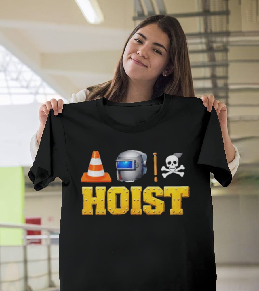 Pittsburgh Hoist The Traffic Cone Welding Helmet Skull Crossbones T-Shirt