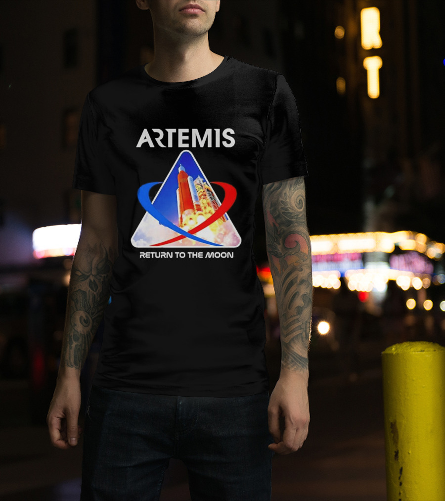 NASA Artemis Return To The Moon Enthusiast Launch Exploration T-Shirt