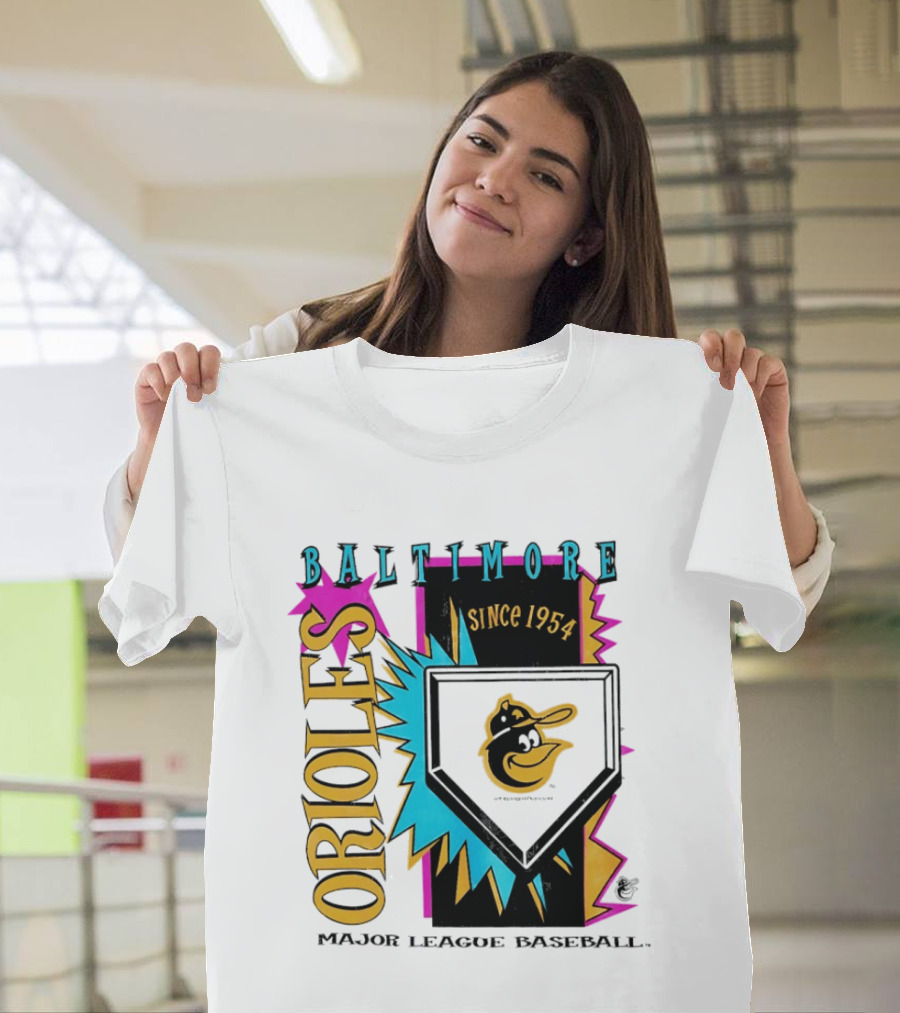 Baltimore Orioles Major League Baseball Cooperstown Neon Since 1954 T-Shirt