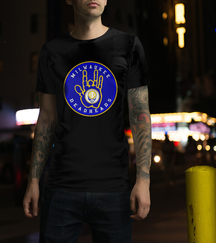 Milwaukee Deadheads Brew Crew Inspired Baseball T-Shirt