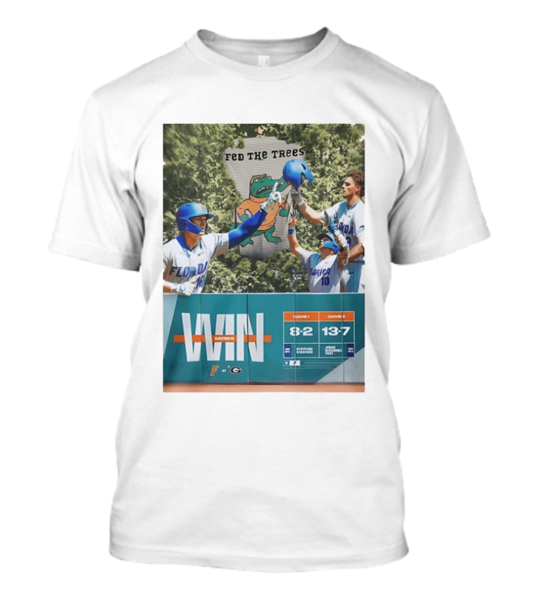 Florida Gators Win Series Over Georgia Bulldogs Feed The Trees 8 2 13 7 T-Shirt