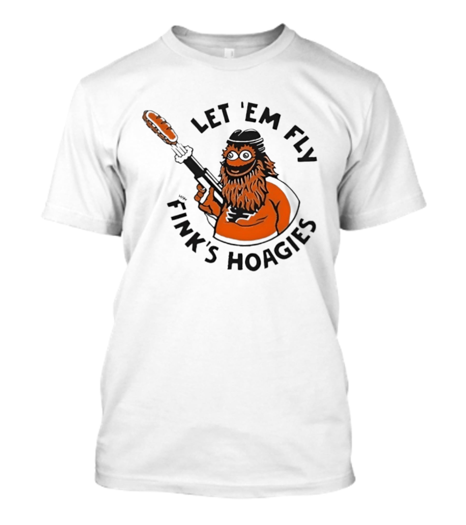 Gritty Flyers Let 'Em Fly Fink's Hoagies Philadelphia Hockey T-Shirt