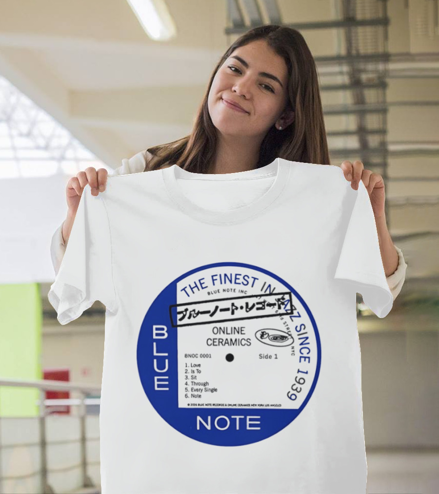 Online Ceramics Blue Note Jazz Collection 1939 Vintage Record T-Shirt