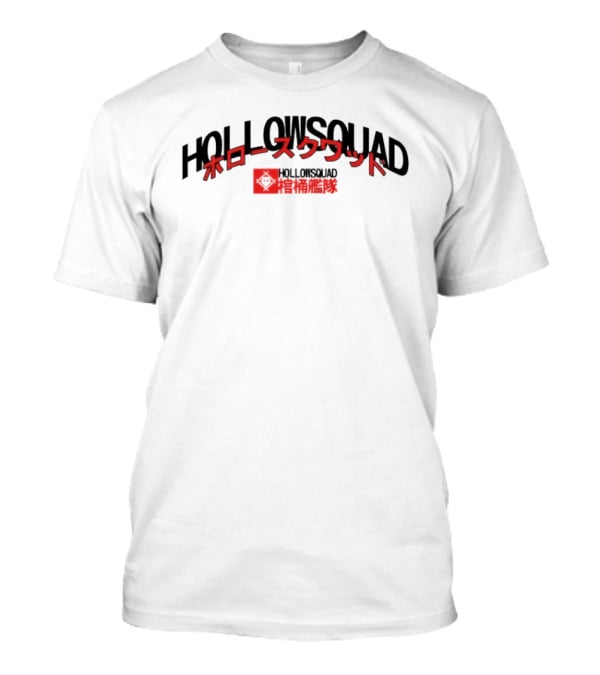 HOLLOWSQUAD Japanese Text Red And Black 3 Piece T-Shirt
