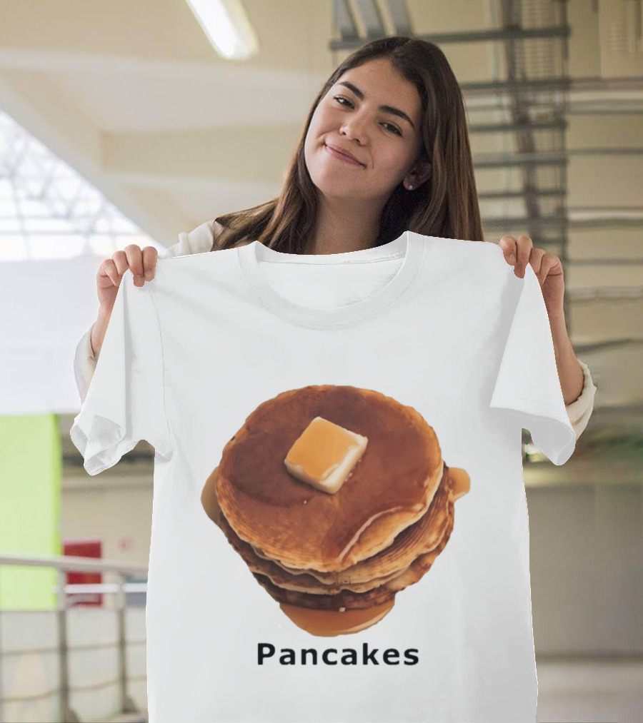 Pancakes Syrup Stack With Butter Topping T-Shirt