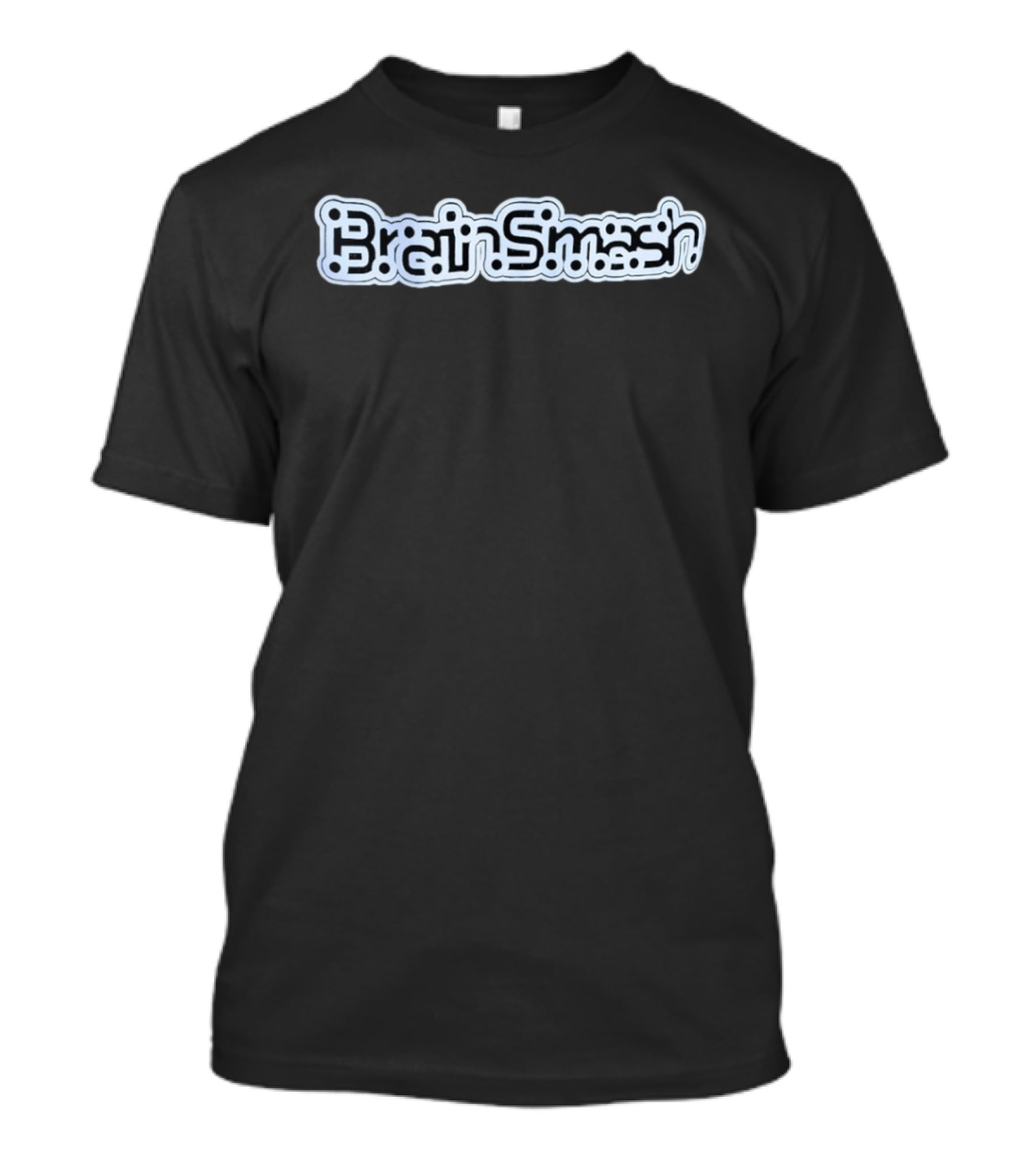 Brain Smash Text With Circuit Inspired Dots And Lines T-Shirt