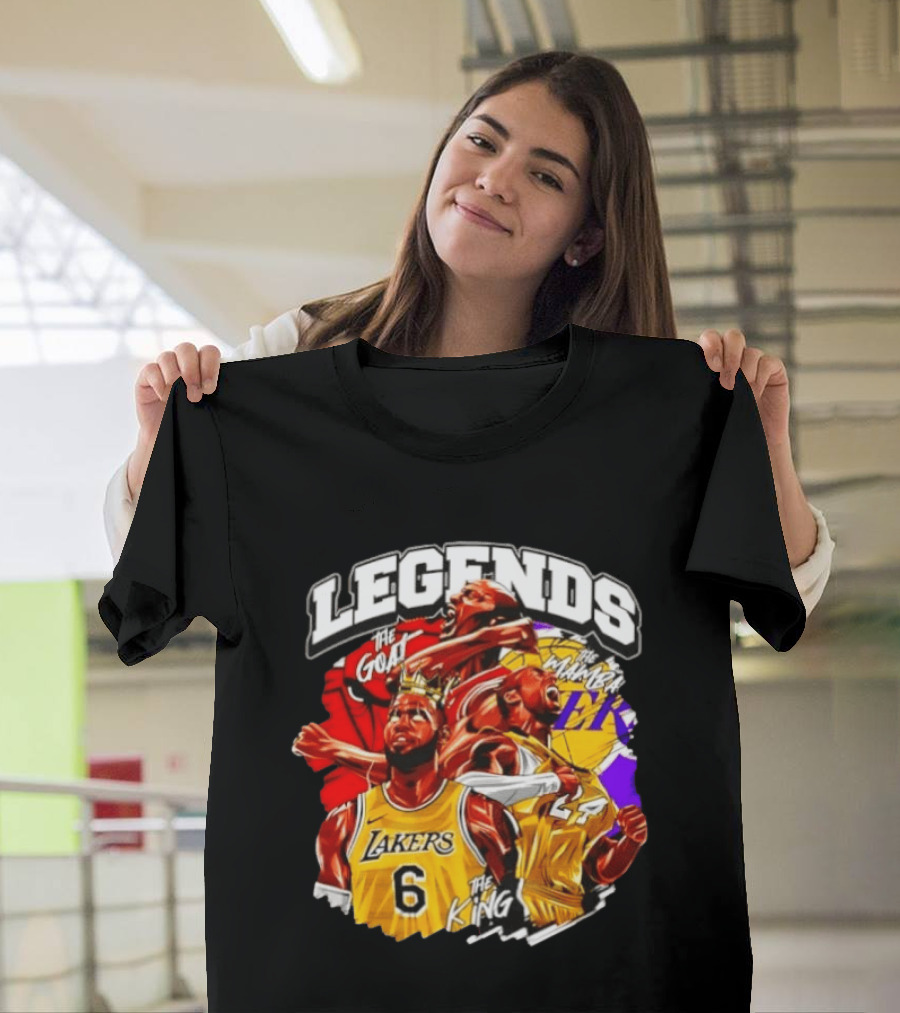 Legends The Goat Mamba King Lakers 24 6 T-Shirt