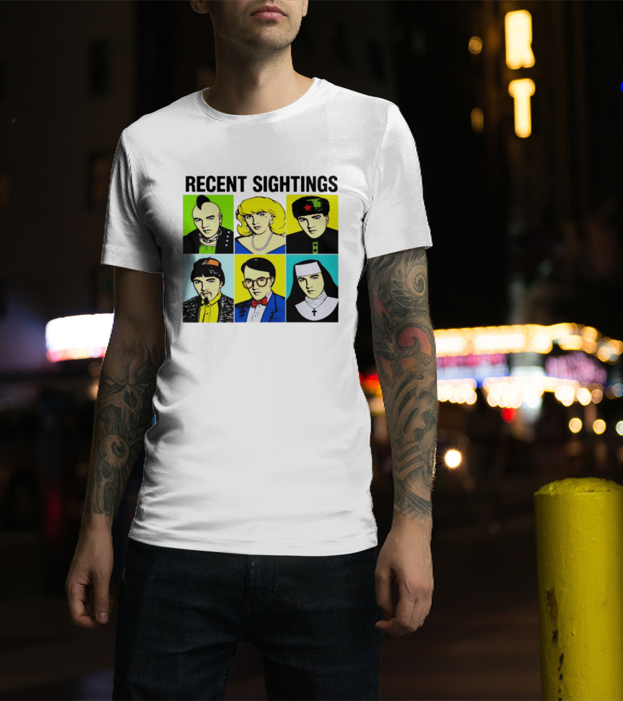 Recent Sightings Pop Art Icon Portraits T-Shirt