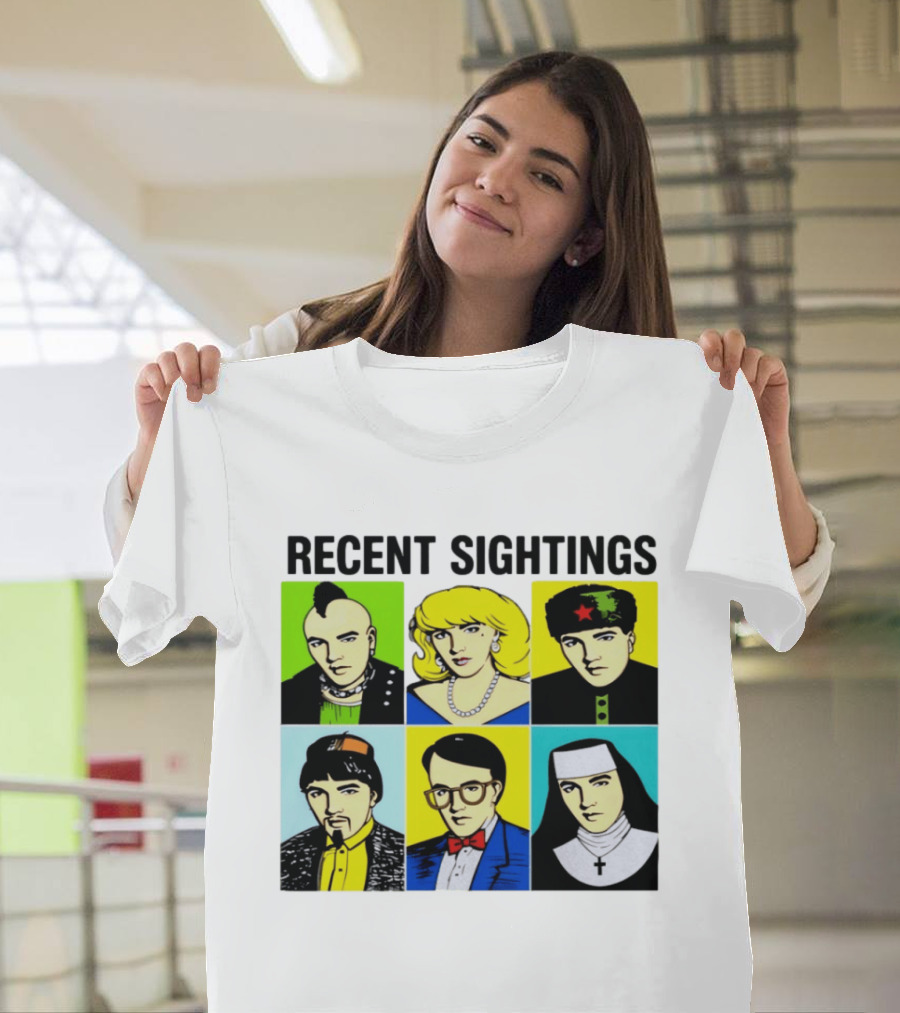 Recent Sightings Pop Art Icon Portraits T-Shirt