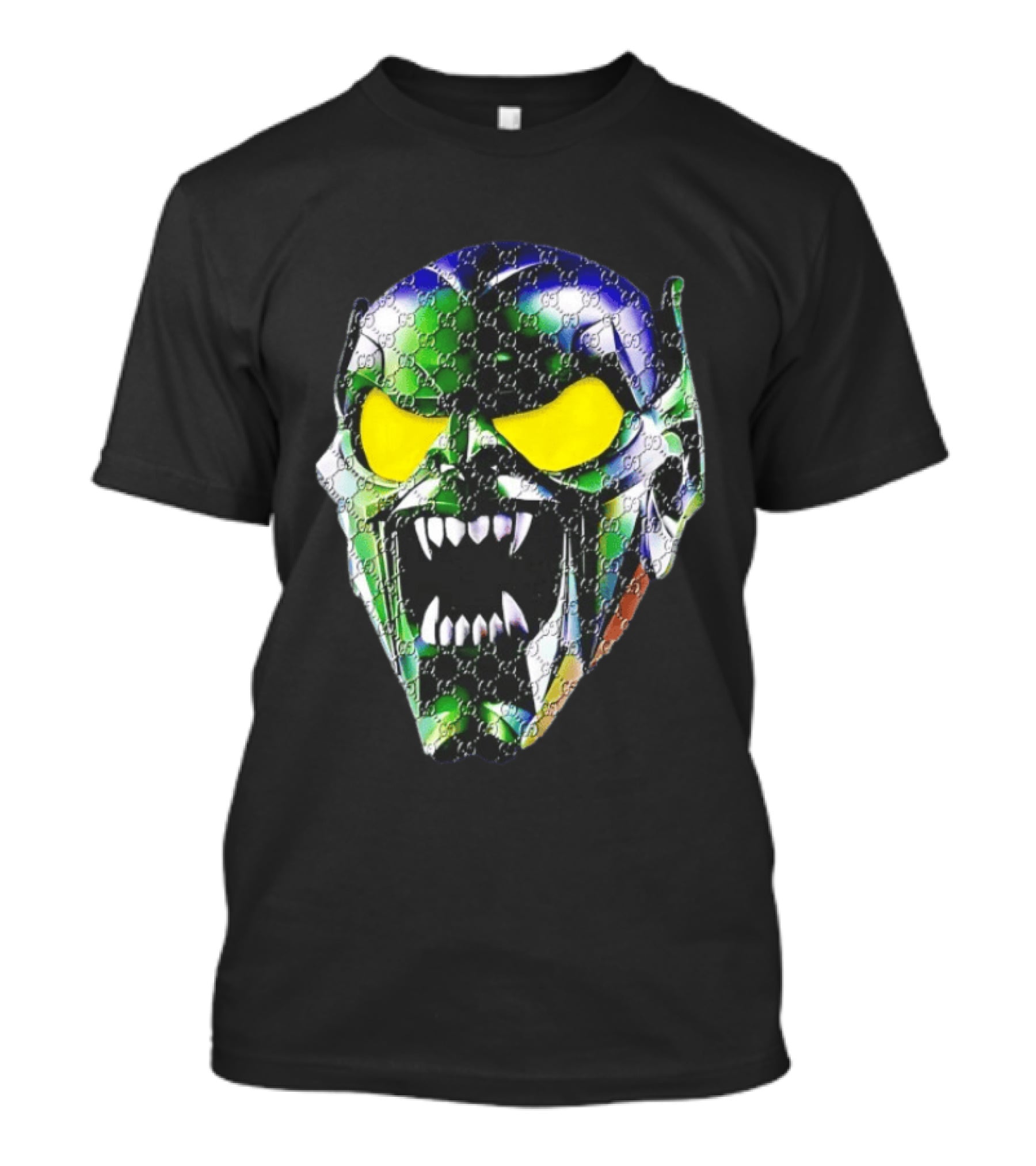 Spider Man Green Goblin Fierce Face With Distinct Texture T-Shirt