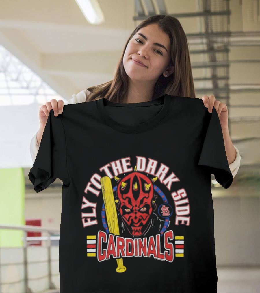 Star Wars X MLB St. Louis Cardinals Fly To The Dark Side Darth Maul T-Shirt