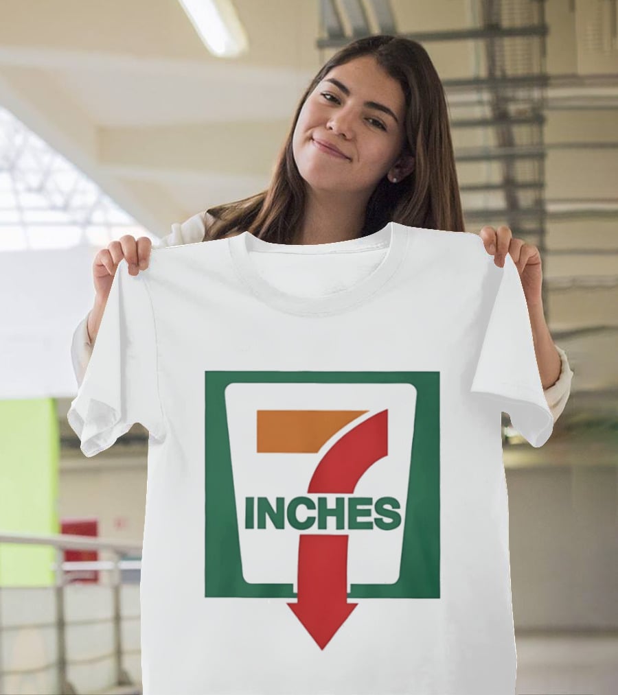 7 Inches Down Arrow Logo In Green And Red T-Shirt